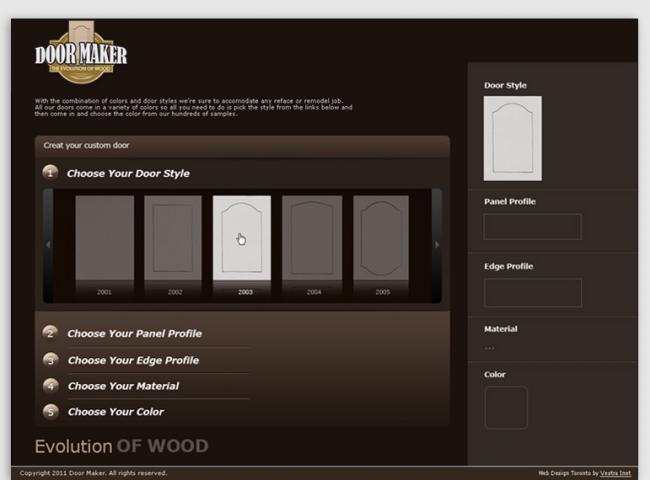 custom door builder tool