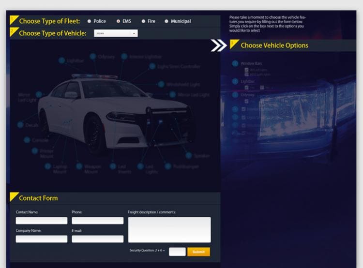 Darta Fleet Solutions Configuration Selector