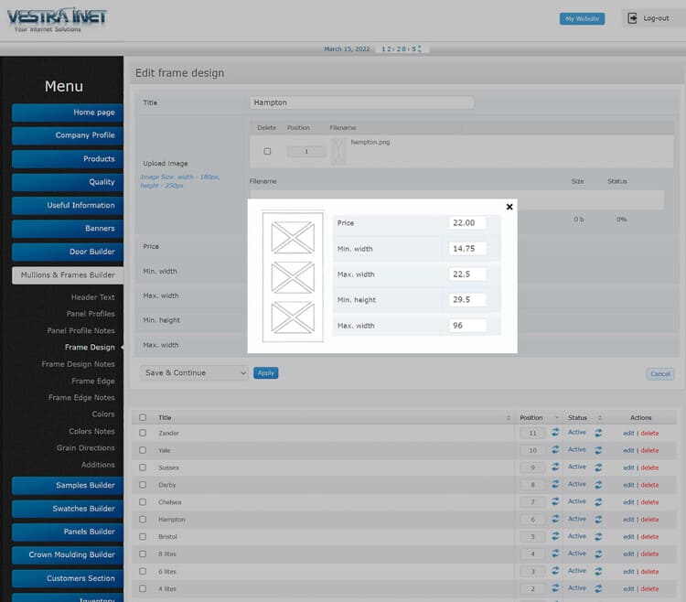 Custom Quote System: Door Maker's Ordering Simplified